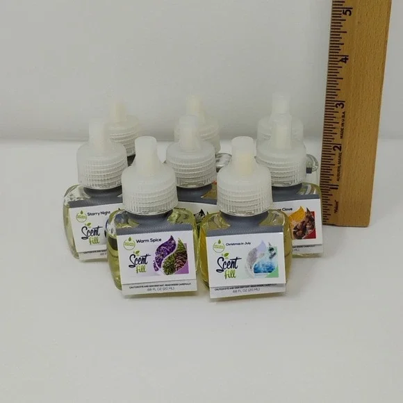 Scent Fill Plug in Air Freshener Scented Oil Refills Variety 0.68 oz Set of 8 - Picture 11 of 11